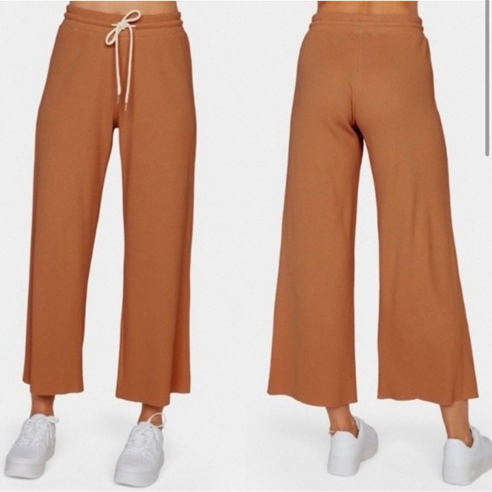 Mate the Label Amber Organic Thermal Wide Leg Pants - sz Small